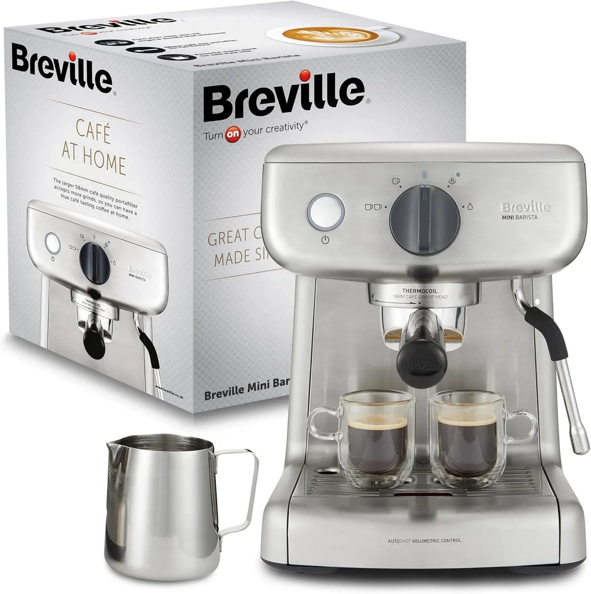 Siebträgermaschine, Barista, Breville Barista Mini Siebträgermaschine
