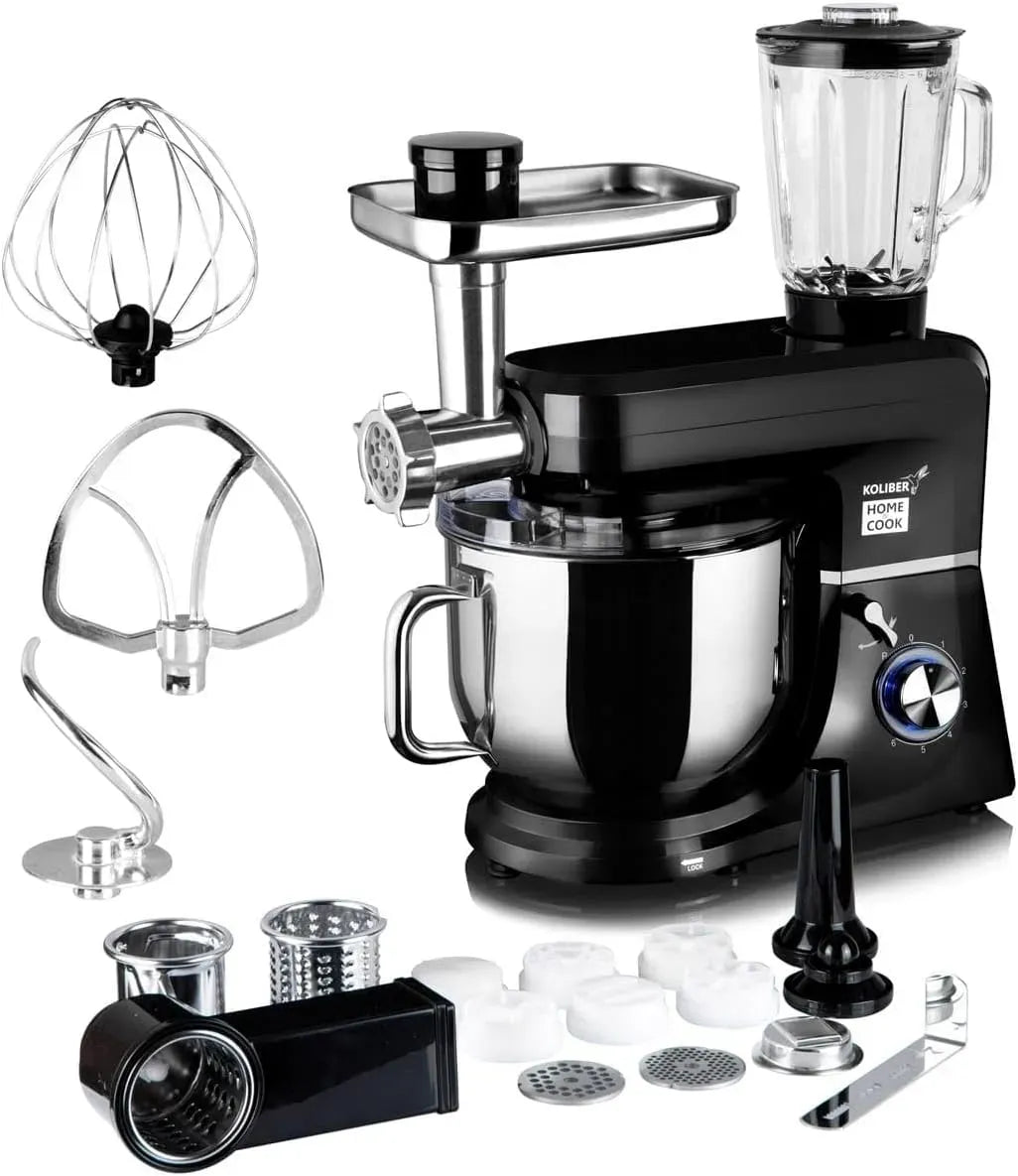 Küchenmaschine, 8 L, 3500 W, Koliber X 3500W, Schwarz