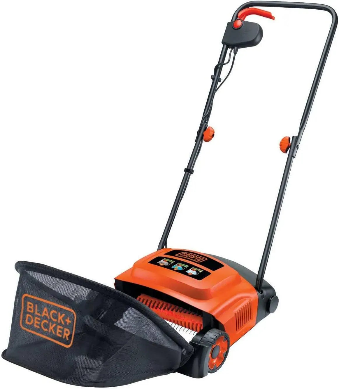 GD300 & Decker 30 cm Gartenrechen, Schwarz, Black