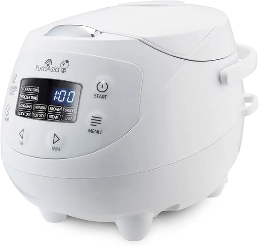 Ninja Mini-Reiskocher, elektrischer Multikocher, elektrischer Reiskocher, 0,63 L, 240 V, 5 Tassen, Weiß