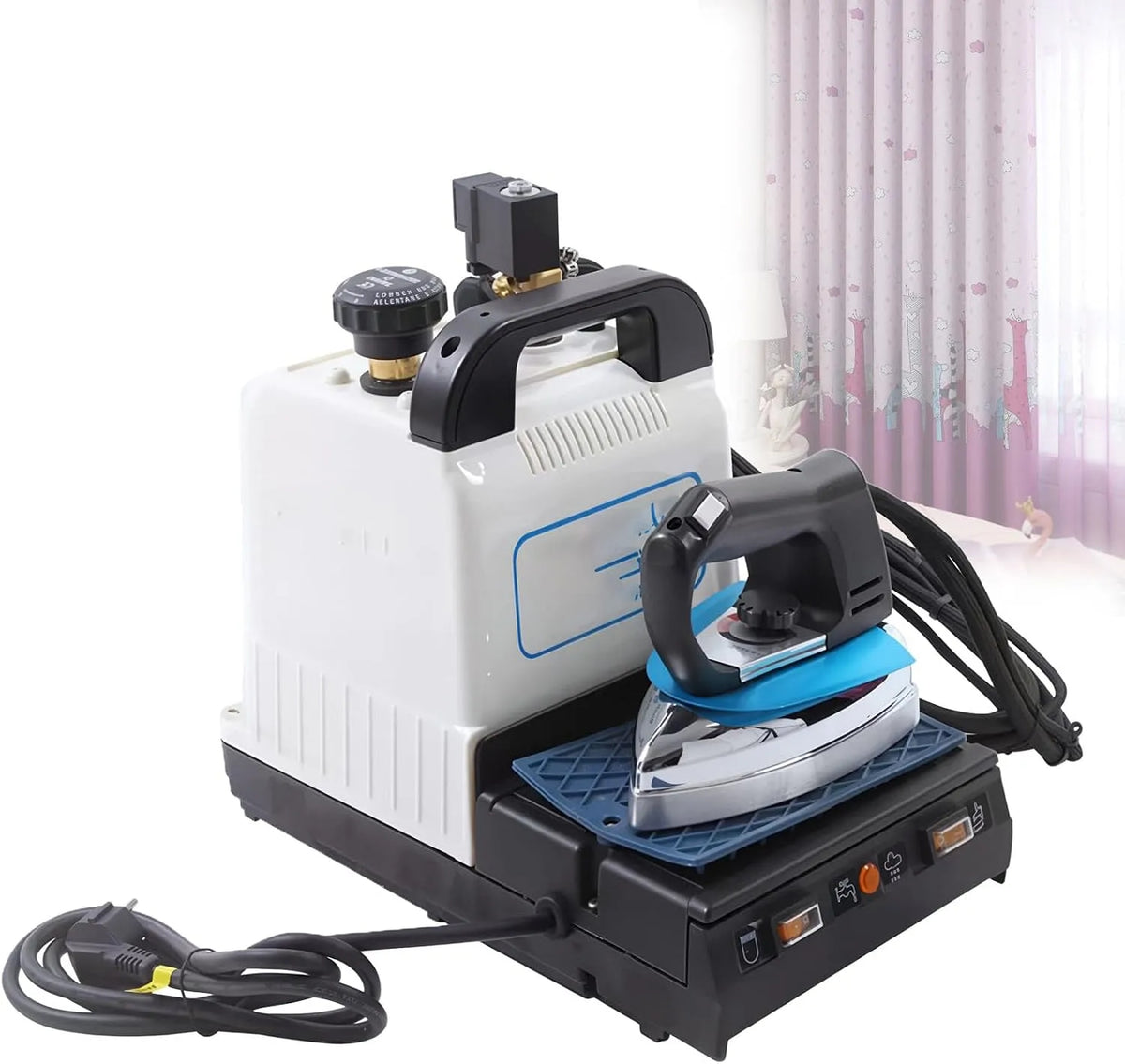 BüGelanlage, BüGeleisen, elektrisches Bügeleisen, 2 L, Dampf, gewerblich, für Professionelles BüGeln In BekleidungsgeschäFten Und