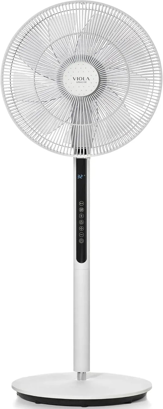 Ventilator, VIOLA, Oszillation, leise, vertikale Drehung 90 °, 320 ° Oszillation, Höhe verstellbar, 32 Geschwindigkeiten, 9 Flügel