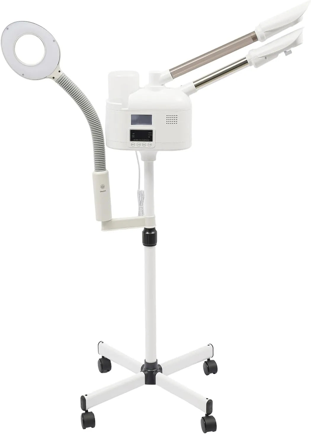 Gesichtsdampfer inklusive Warm- & Kaltnebel Nano PTC-Heiztechnologie, für höhenverstellbar Gesichtsbehandlung für Salon Haushalt Kosmetikstudio